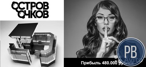 Остров оптики с проверкой зрения в торговом центре