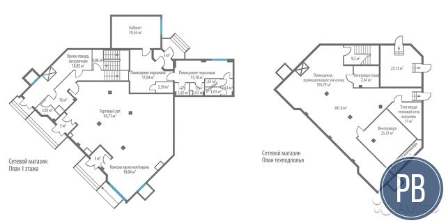 Торговое помещение, 396 м²