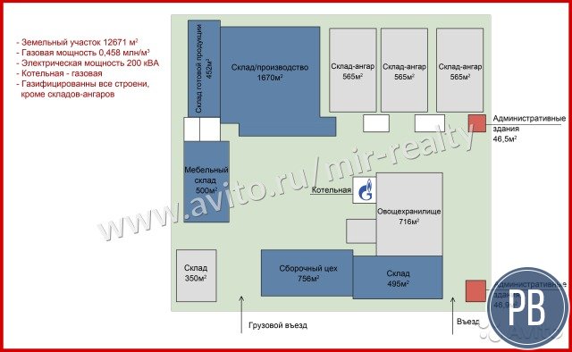 Продаю производственное помещение, 7000.00 м²