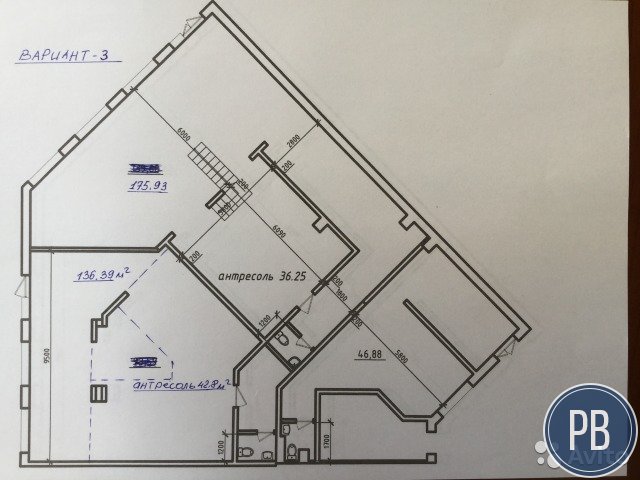 Торговое помещение, 46.3 м²