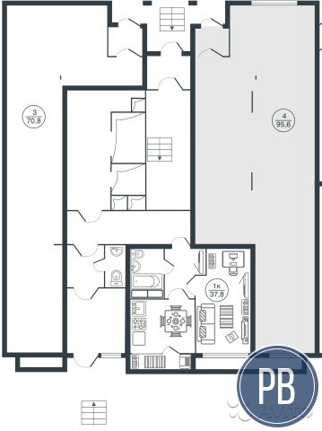 Помещение свободного назначения, 95 м²
