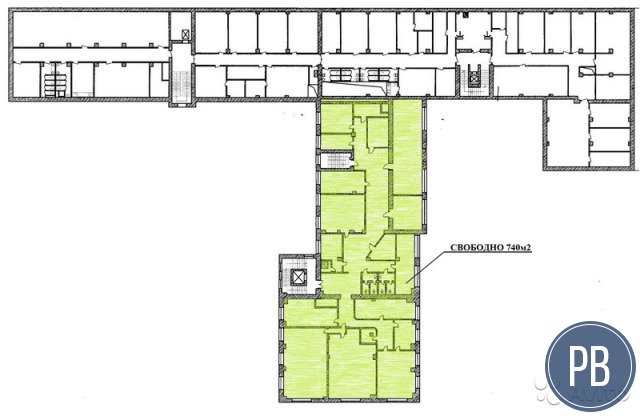 Офисное помещение, 740 м²