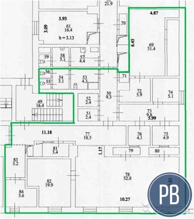Сдам офисное помещение, 222 м²