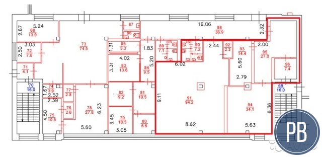 Сдам офисное помещение, 186.6 м²