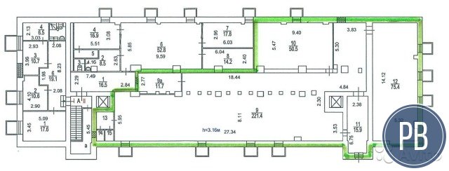 Офисное помещение, 385 м²