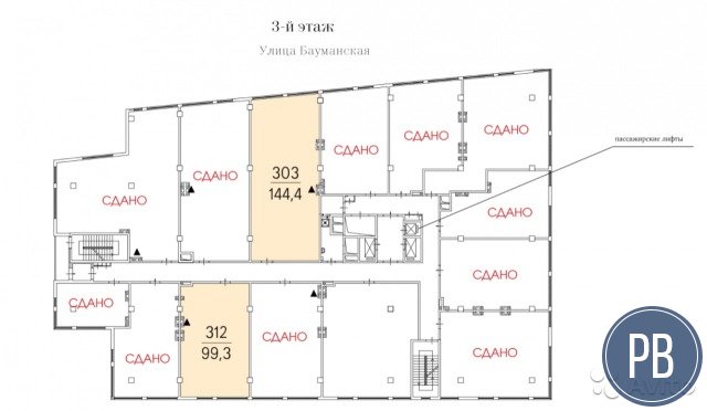 Сдам офисное помещение, 243.7 м²