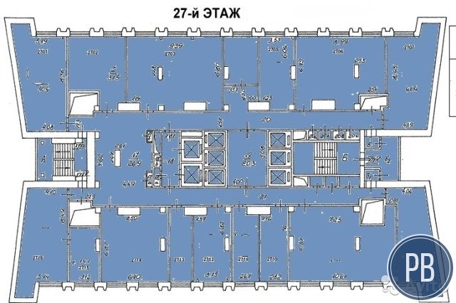 Офисное помещение на 27 этаже бц, 41.4 м²