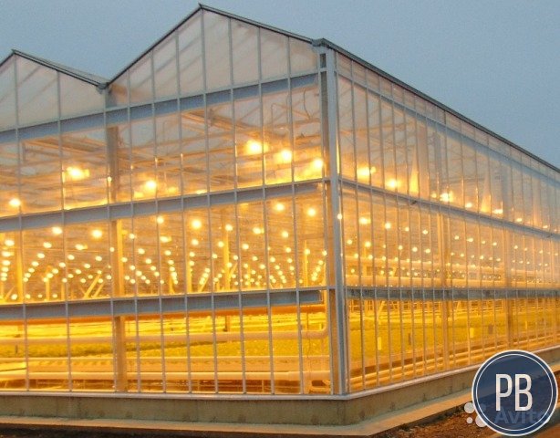 4 этажный тепличный комплекс с коммуникациями
